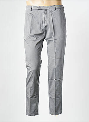 Pantalon chino fermeture zippée sous rabat avec crochet taille normale gris fonce STRELLSON homme