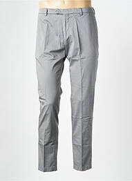 Pantalon chino fermeture zippée sous rabat avec crochet taille normale gris fonce STRELLSON homme