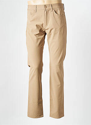 Pantalon droit stretch taille normale marron HUGO BOSS homme
