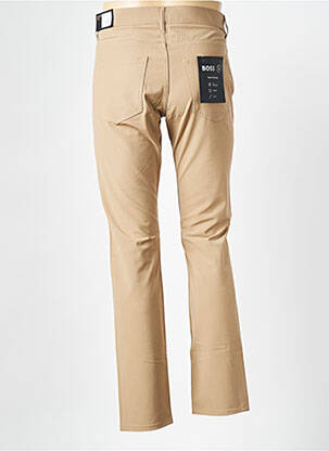 Pantalon droit stretch taille normale marron HUGO BOSS homme