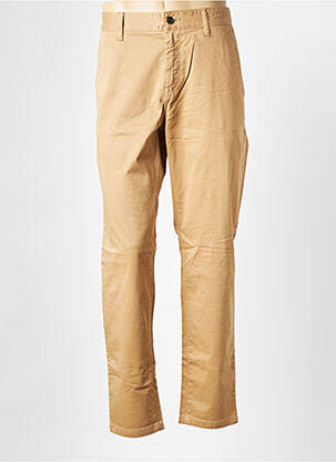 Pantalon chino tissage popeline taille normale beige HUGO BOSS homme