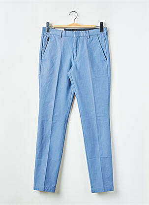 Pantalon chino fermeture zippée sous rabat avec crochet taille normale bleu HUGO BOSS homme