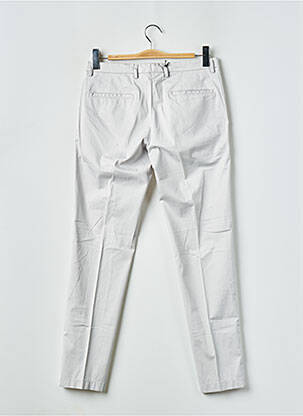 Pantalon chino fermeture zippée sous rabat avec crochet taille normale gris STRELLSON homme
