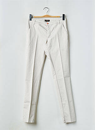 Pantalon chino tissage popeline taille normale beige SONNI D'ARCO homme