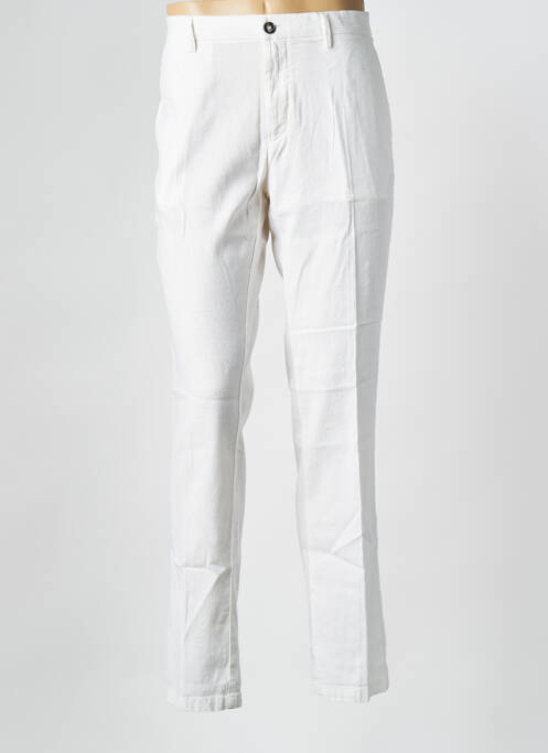 Pantalon chino tissage popeline taille normale beige EUROPANN homme