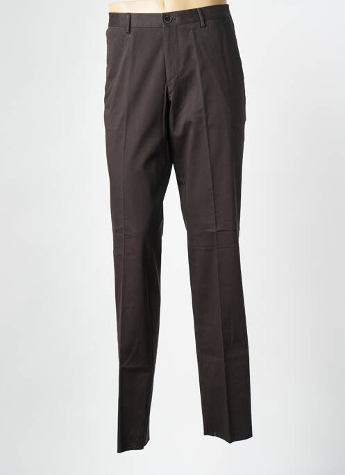 Pantalon chino tissage popeline taille normale noir HUGO BOSS homme