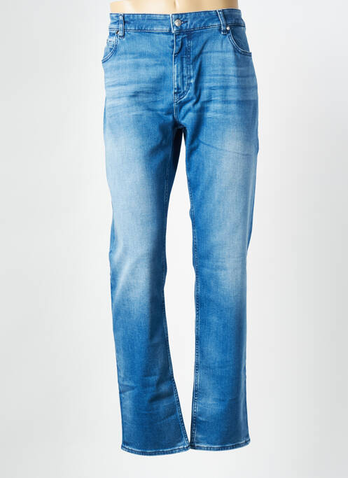 Jeans coupe droite bleu HUGO BOSS pour homme