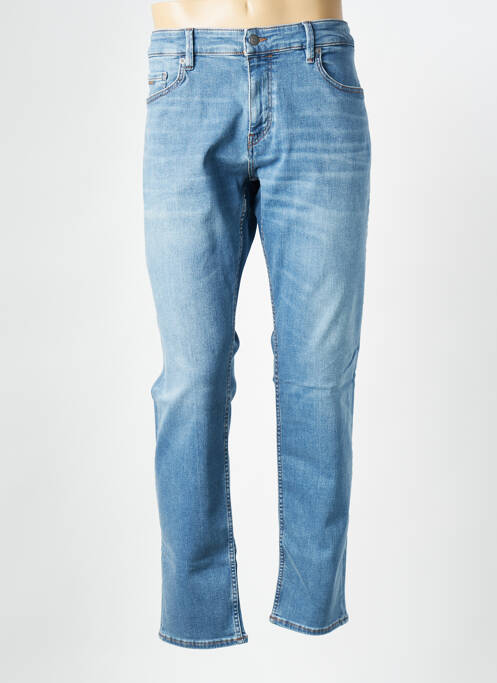 Jeans coupe droite bleu HUGO BOSS pour homme