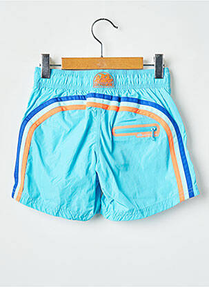 Short de bain effet matière satinée bleu SUNDEK garçon