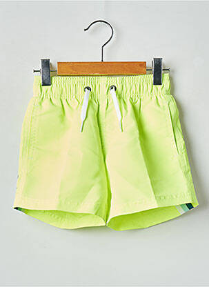 Short de bain effet matière satinée jaune SUNDEK garcon