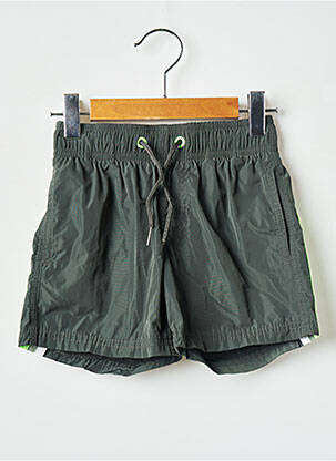 Short de bain effet matière satinée vert SUNDEK garcon