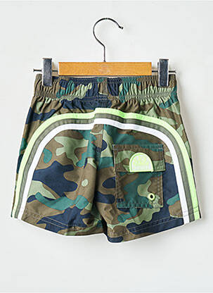 Short de bain imprimé camouflage vert SUNDEK garçon