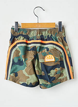Short de bain imprimé camouflage noir SUNDEK garcon