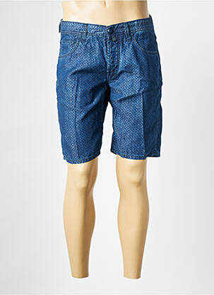 Bermuda stretch taille normale bleu JACOB COHEN homme