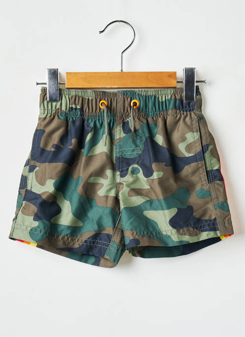 Short de bain imprimé camouflage vert SUNDEK garcon
