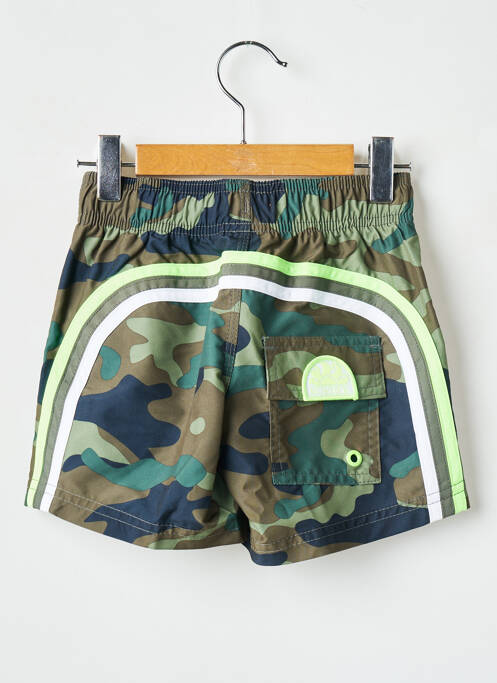 Short de bain imprimé camouflage vert SUNDEK garcon