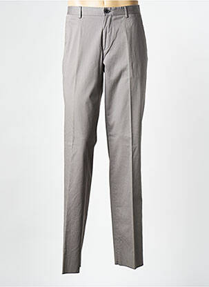 Pantalon slim tissage popeline taille haute gris HUGO BOSS homme