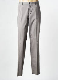 Pantalon slim tissage popeline taille haute gris HUGO BOSS homme