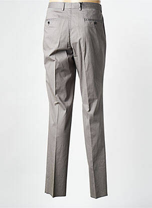 Pantalon slim tissage popeline taille haute gris HUGO BOSS homme