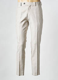 Pantalon slim tissage chiné taille normale beige HUGO BOSS homme