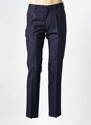 Pantalon slim taille à pinces taille haute bleu HUGO BOSS homme