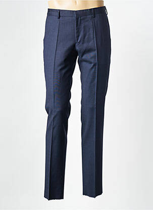 Pantalon slim tissage chiné taille basse bleu HUGO BOSS homme