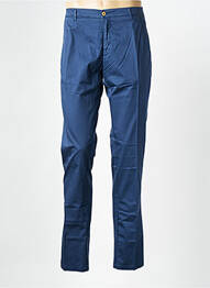 Pantalon slim tissage popeline taille normale bleu SONNI D'ARCO homme