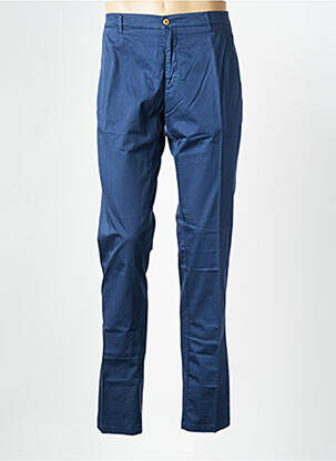 Pantalon slim tissage popeline taille normale bleu SONNI D'ARCO homme