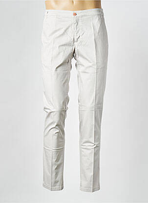 Pantalon slim tissage popeline taille normale beige SONNI D'ARCO homme