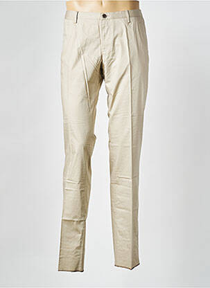 Pantalon chino tissage popeline taille normale beige HUGO BOSS homme
