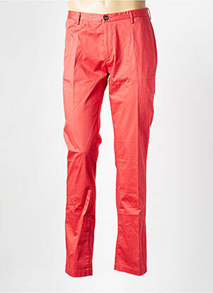 Pantalon chino tissage popeline taille normale rouge HUGO BOSS homme