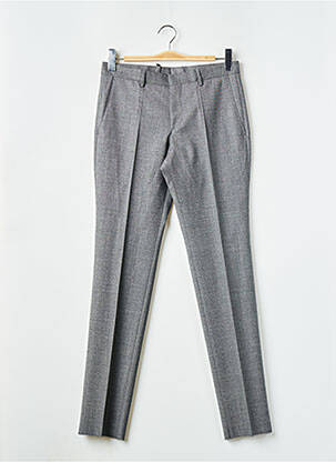 Pantalon slim tissage chiné taille basse gris HUGO BOSS homme