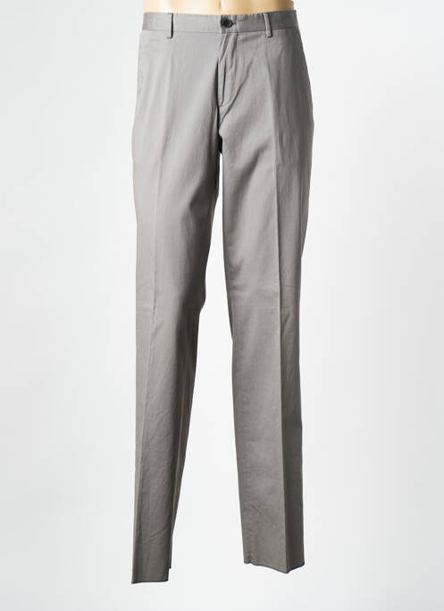 Pantalon slim tissage popeline taille haute gris HUGO BOSS homme