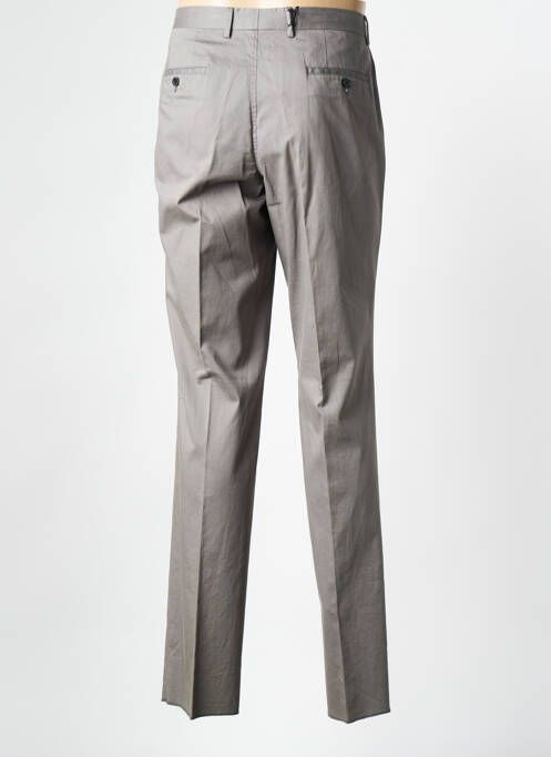 Pantalon slim tissage popeline taille haute gris HUGO BOSS homme