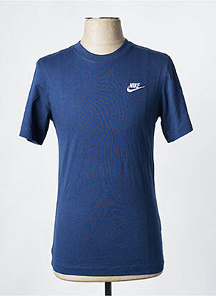 T-shirt coupe cintrée manches courtes bleu NIKE homme