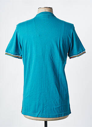 T-shirt coupe cintrée manches courtes bleu SUNDEK homme