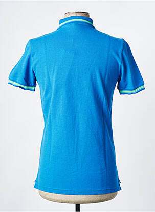 Polo coupe cintrée manches courtes bleu SUNDEK homme