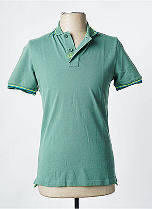Polo coupe cintrée manches courtes vert SUNDEK homme