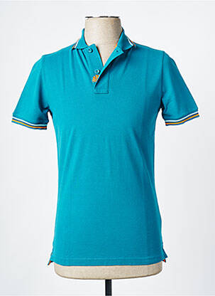 Polo coupe cintrée manches courtes bleu clair SUNDEK homme