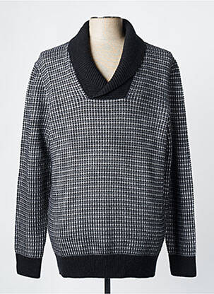 Pull col v manches longues gris HUGO BOSS homme