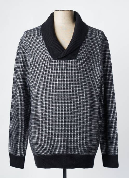 Pull col v manches longues gris HUGO BOSS homme