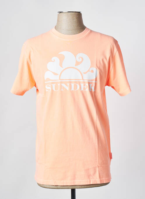 T-shirt orange SUNDEK pour homme