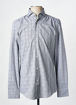 Chemise manches longues manches longues gris HUGO BOSS homme