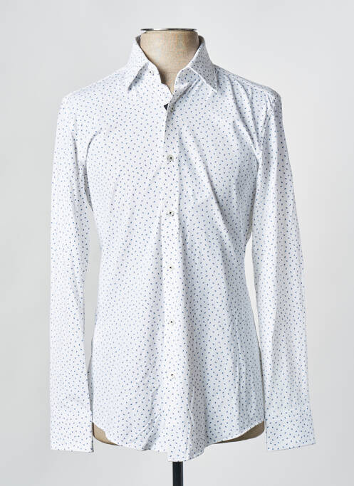 Chemise manches longues blanc HUGO BOSS pour homme