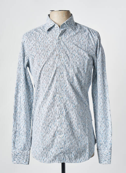 Chemise manches longues bleu HUGO BOSS pour homme