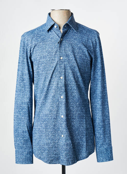 Chemise manches longues bleu HUGO BOSS pour homme