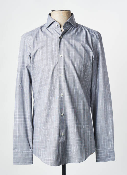 Chemise manches longues gris HUGO BOSS pour homme