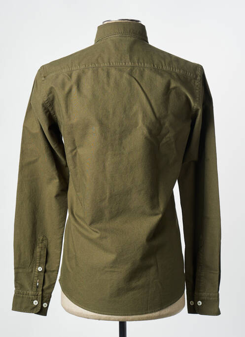 Chemise manches longues vert HUGO BOSS pour homme