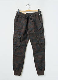 Pantalon cargo taille élastique taille normale noir REELL femme