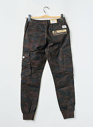 Pantalon cargo poches taille normale noir REELL femme